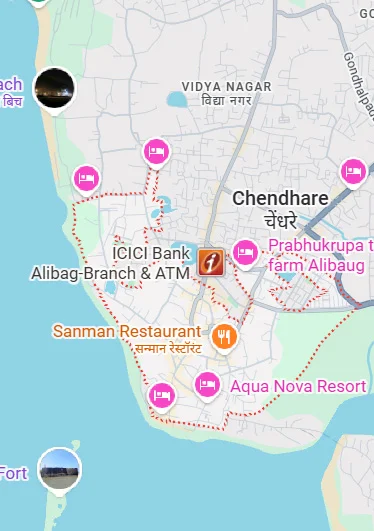 Serene Alibaug Strategic Location Map